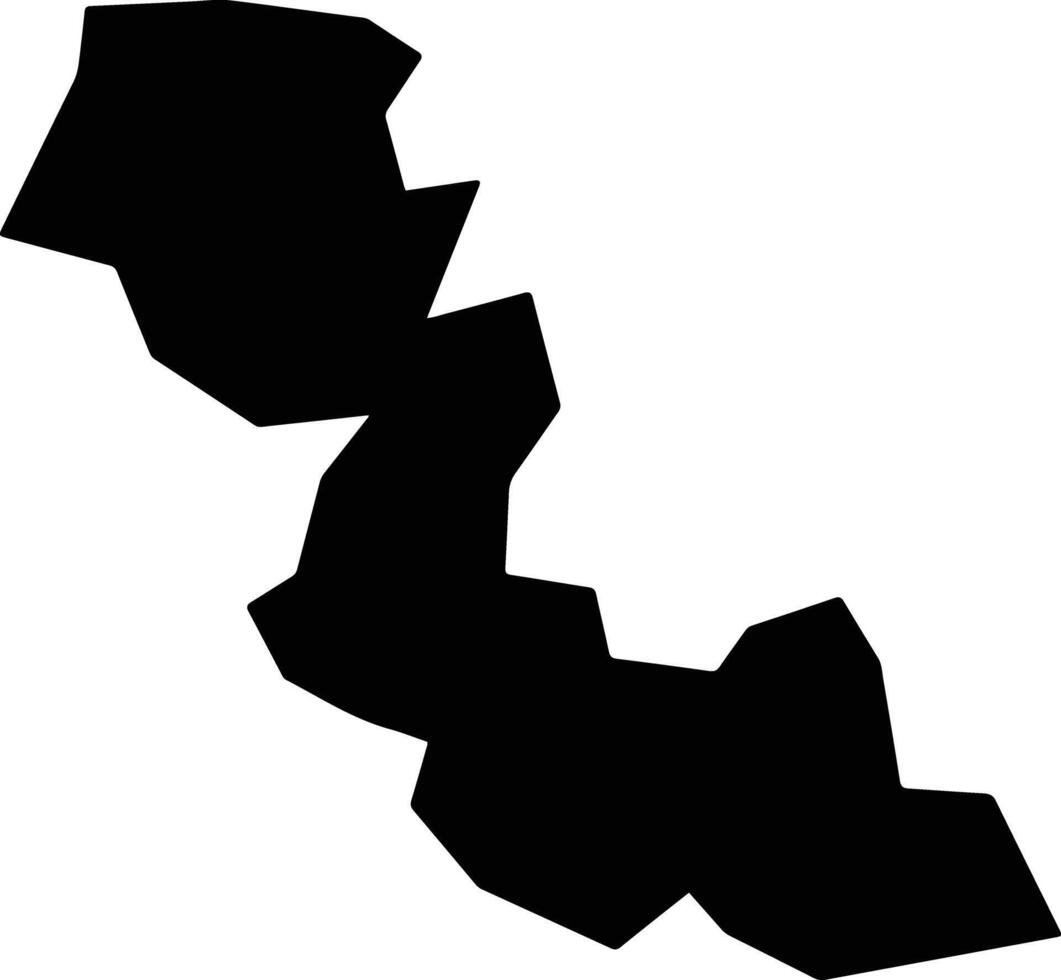 Kware Nigeria silhouette map vector