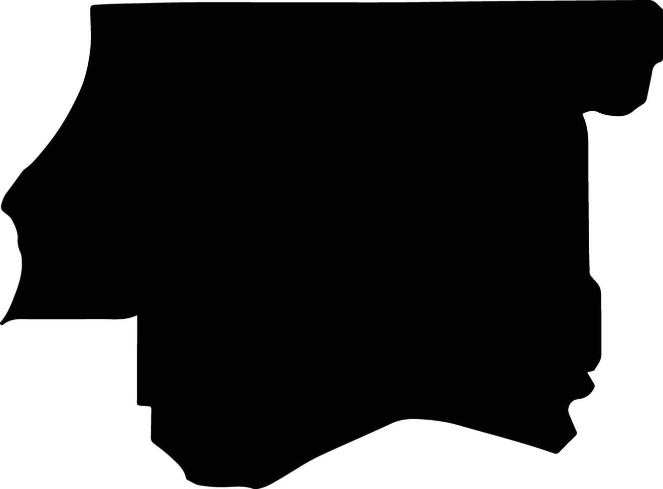 Kwinana Australia silhouette map vector