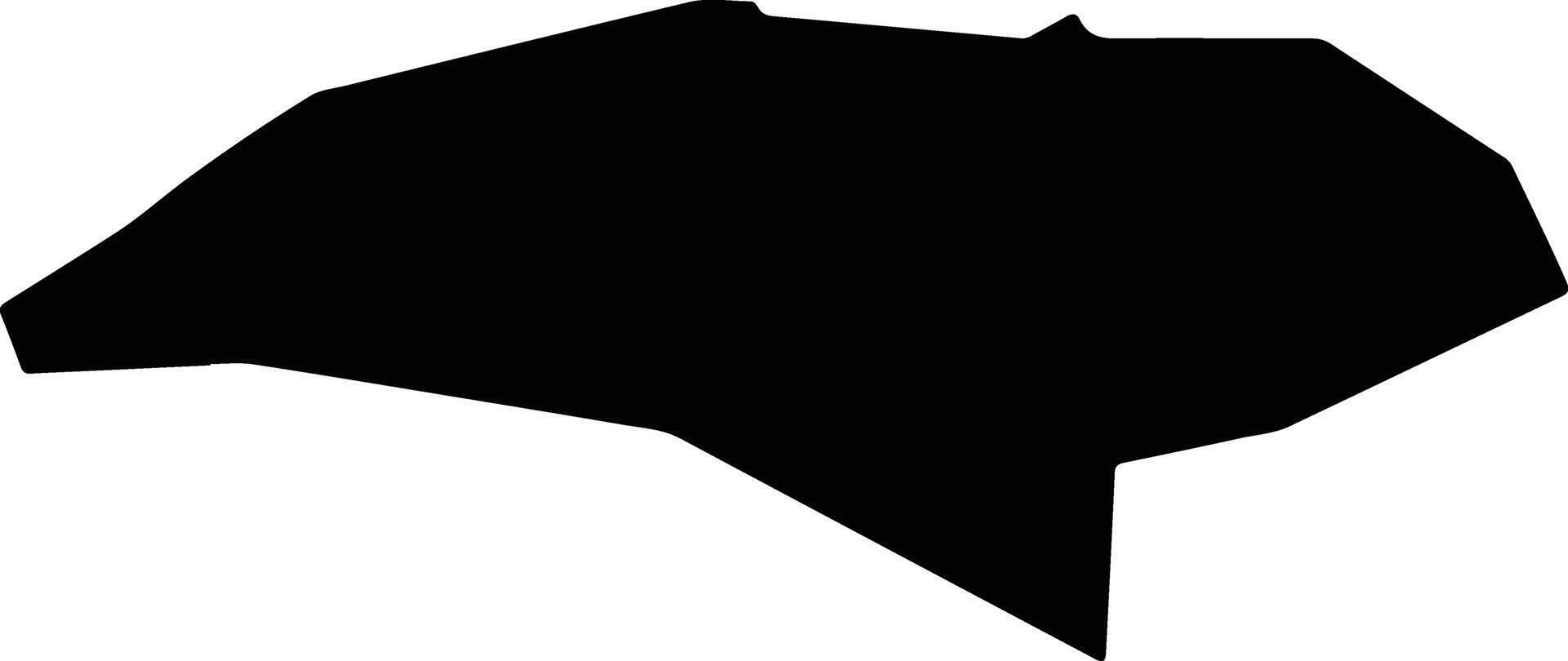 Kyperounta Cyprus silhouette map vector