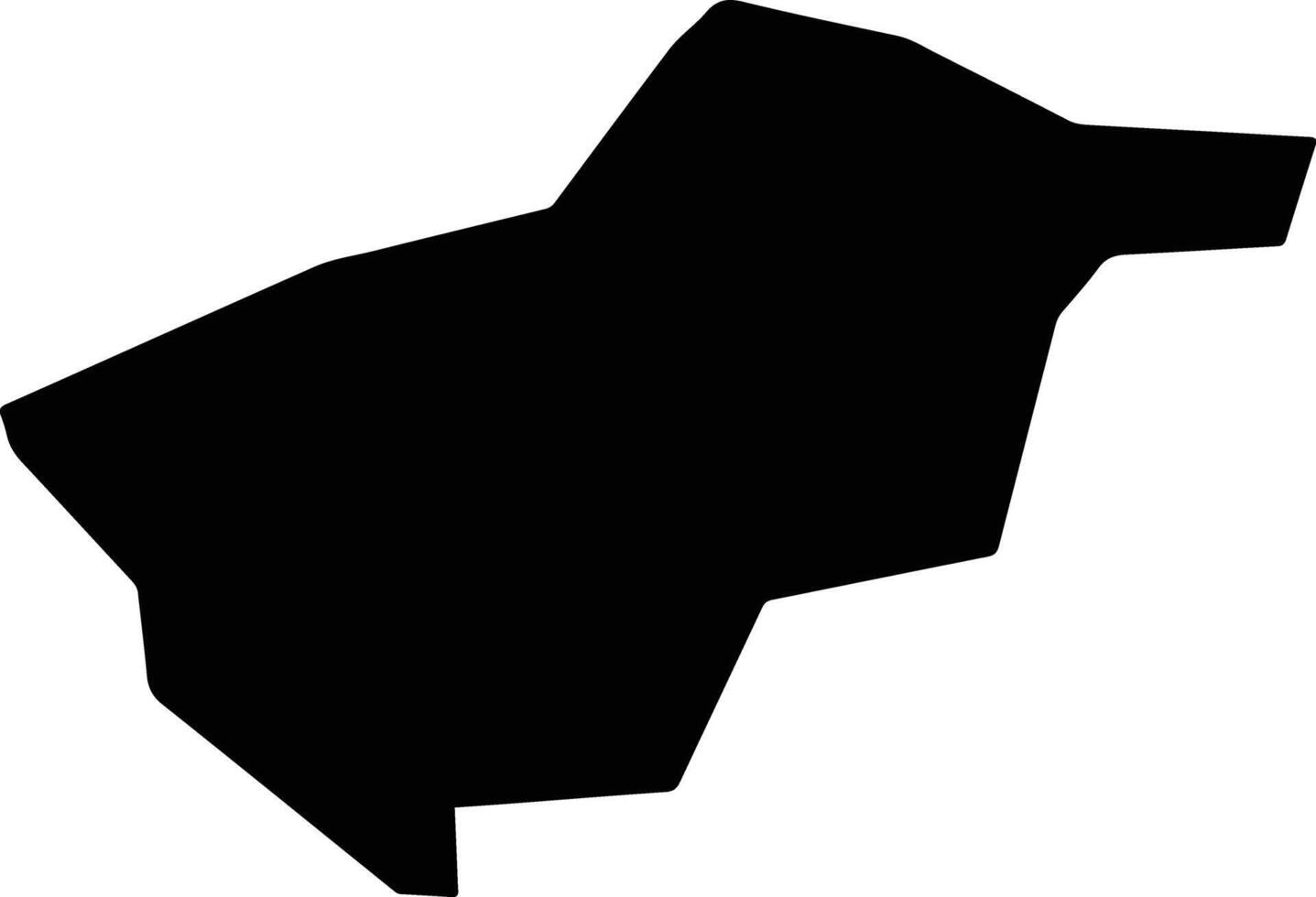 Kyra Cyprus silhouette map vector
