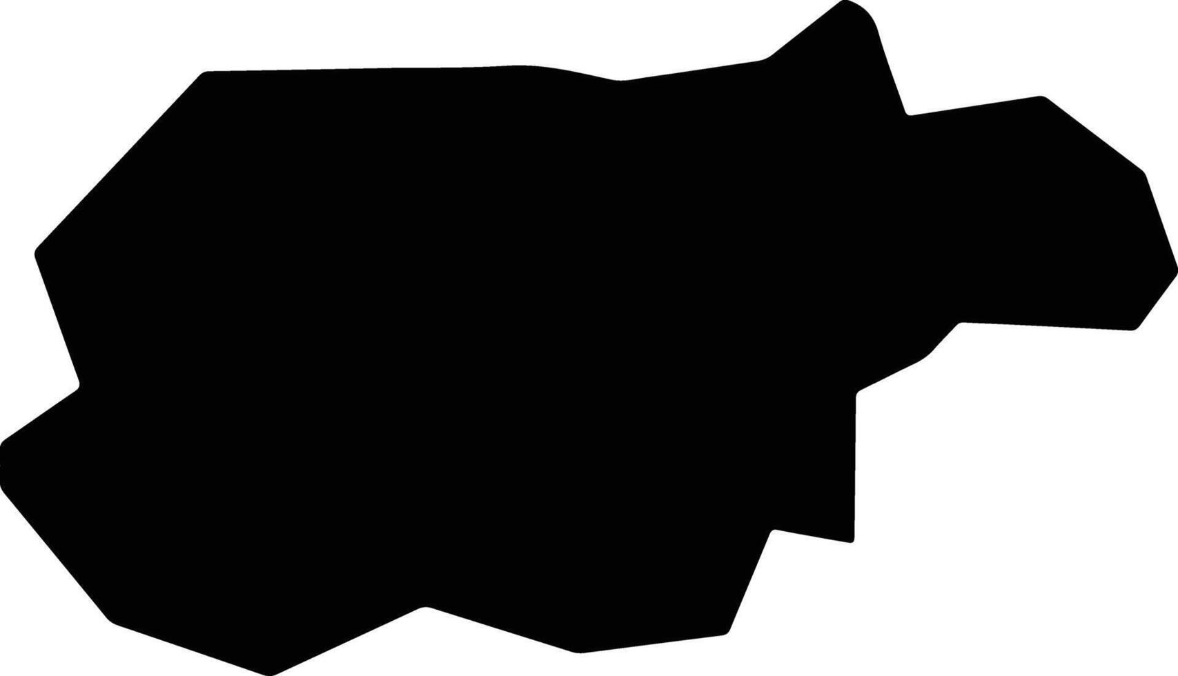 Kythrea Cyprus silhouette map vector