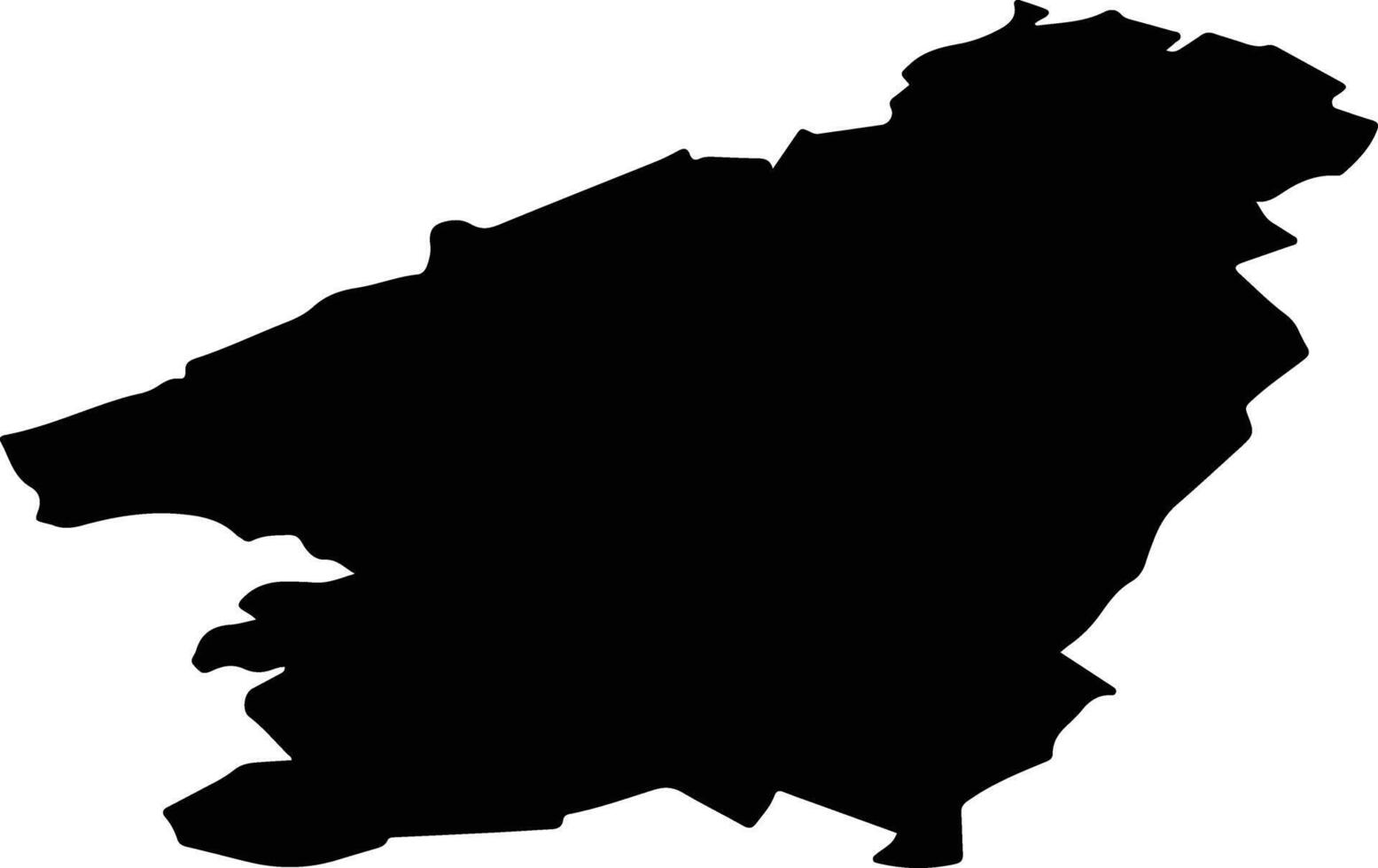 Kytmanovsky District Russia silhouette map vector