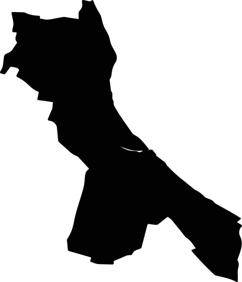 La Antigua Mexico silhouette map vector