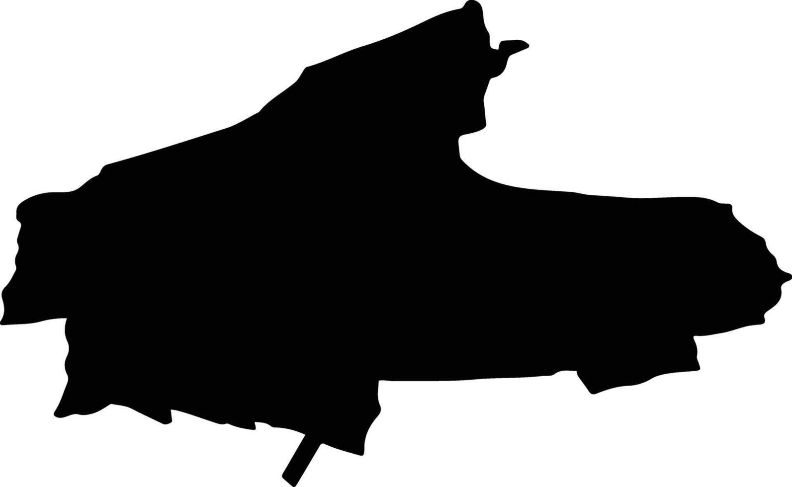 LADESTI Romania silhouette map vector
