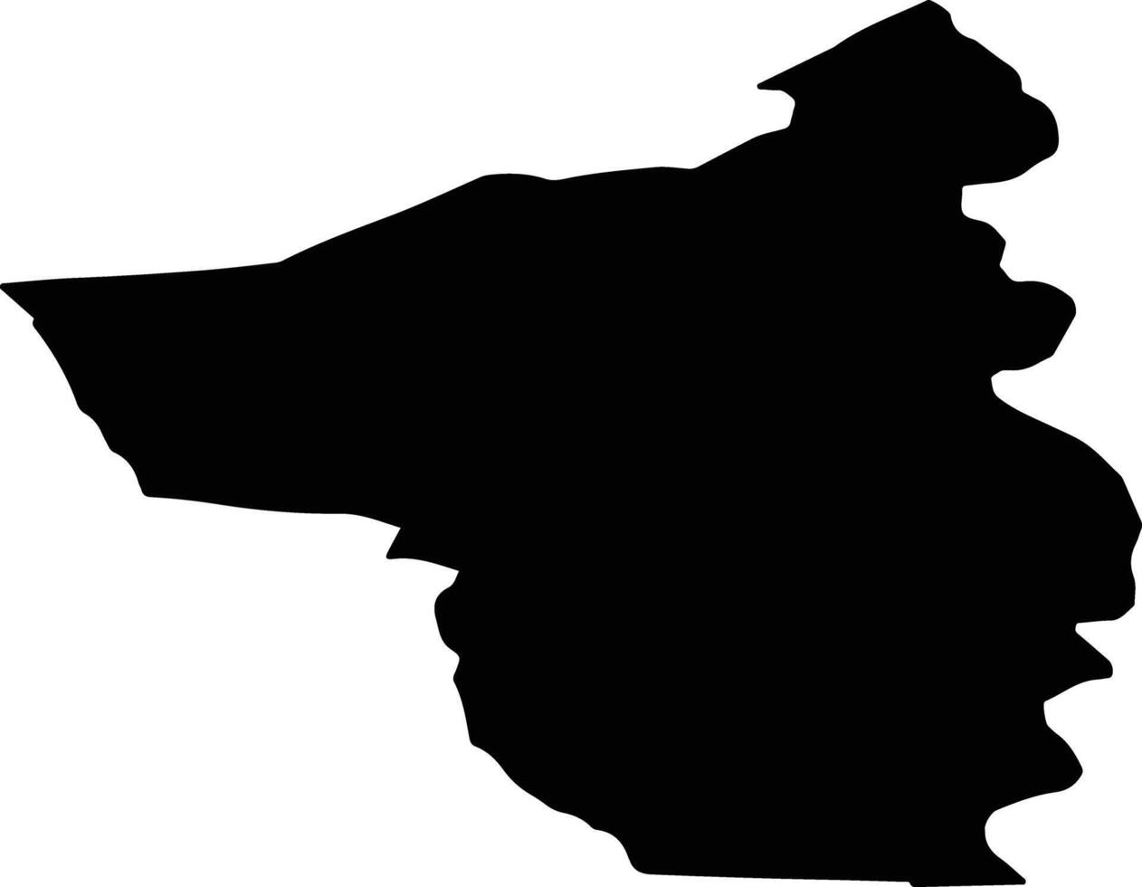 LACUSTENI Romania silhouette map vector