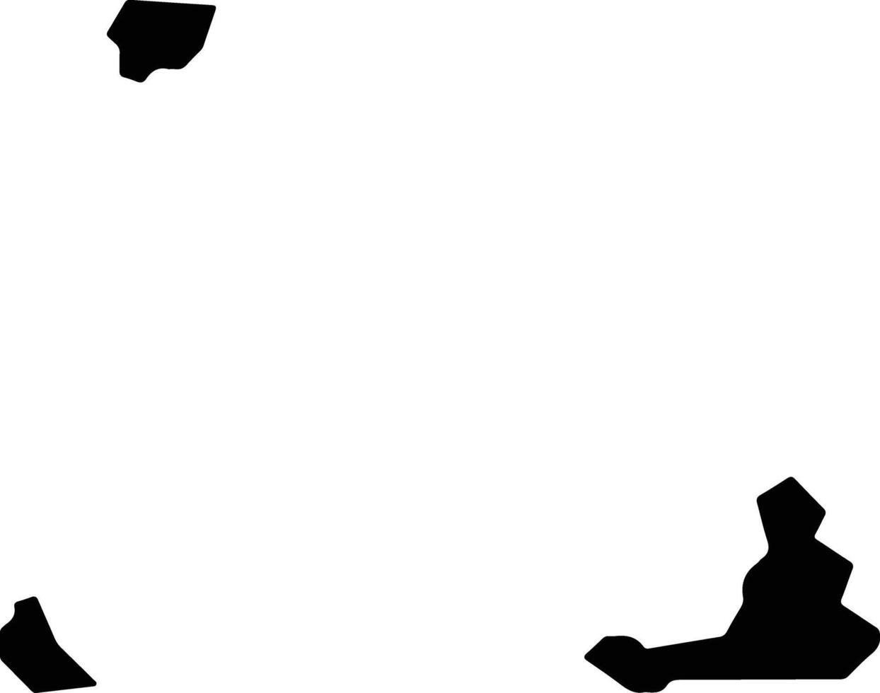 Lae Marshall Islands silhouette map vector
