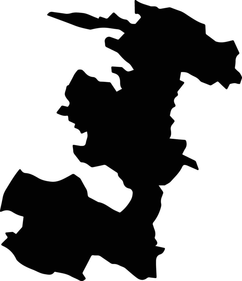 Lafragua Mexico silhouette map vector