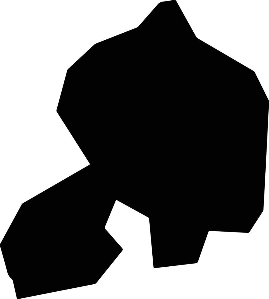Lagelu Nigeria silhouette map vector