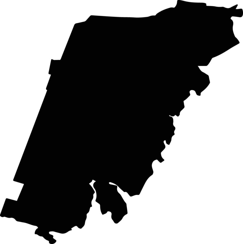 Lagansky District Russia silhouette map vector