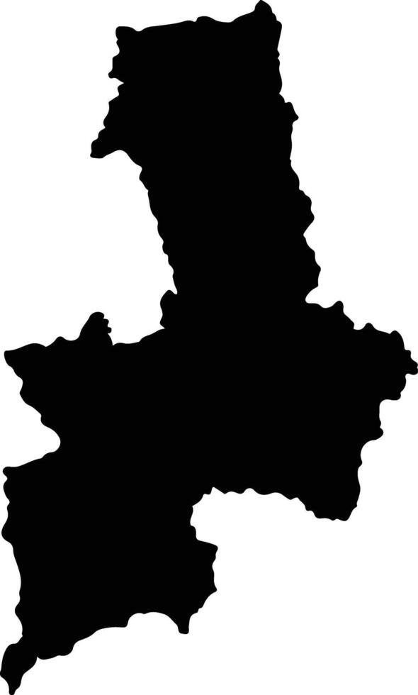 Li Thailand silhouette map vector