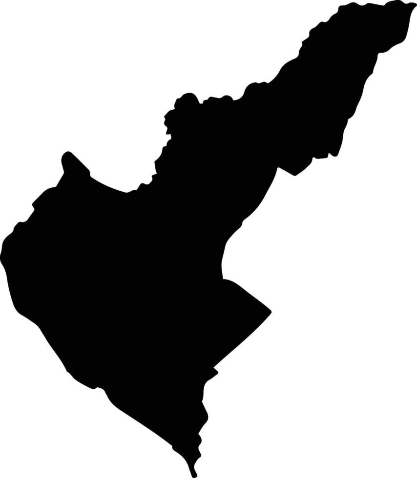 Madrid Colombia silhouette map vector