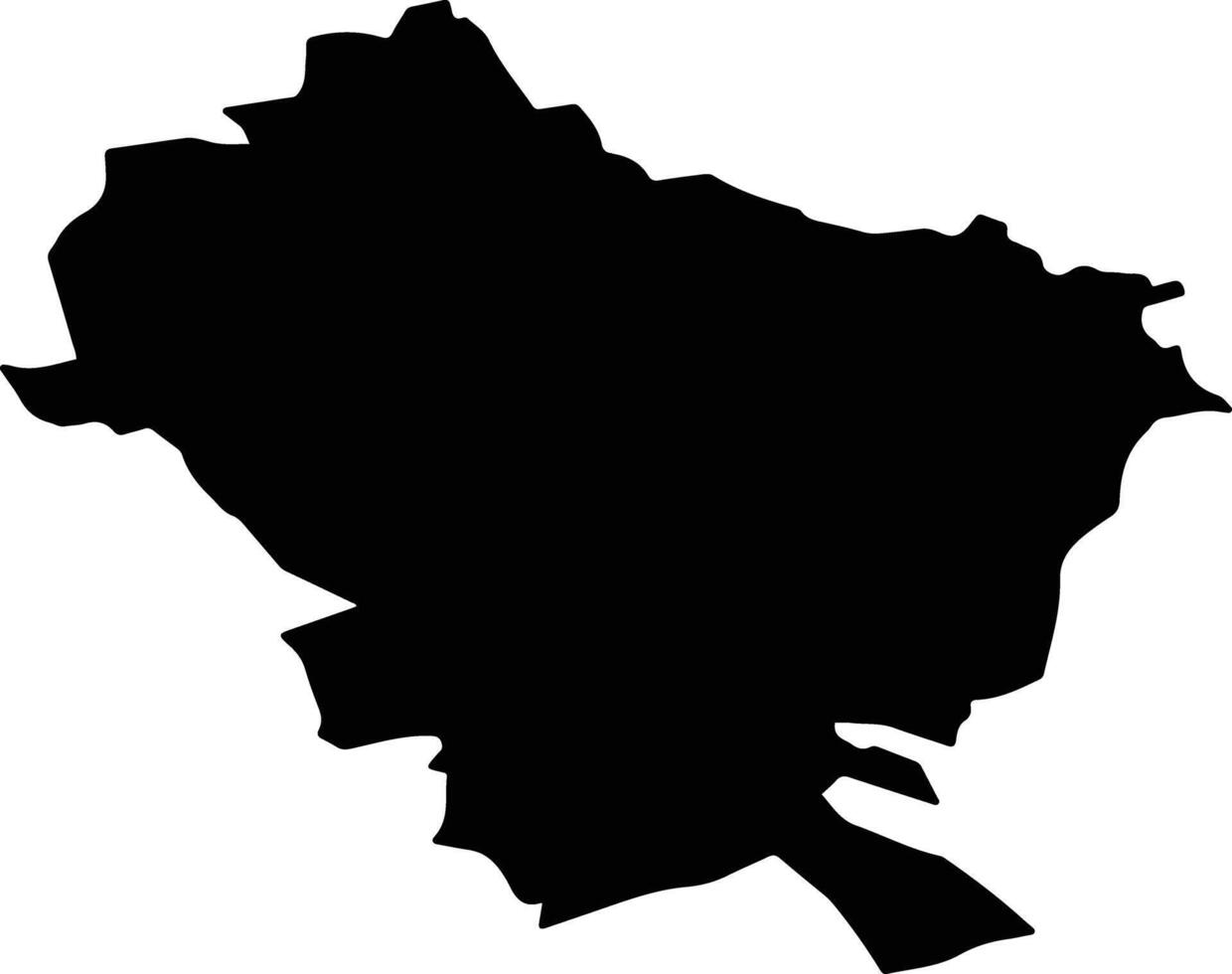 MADULARI Romania silhouette map vector