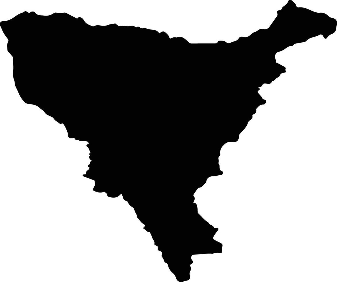 Mae Ai Thailand silhouette map vector
