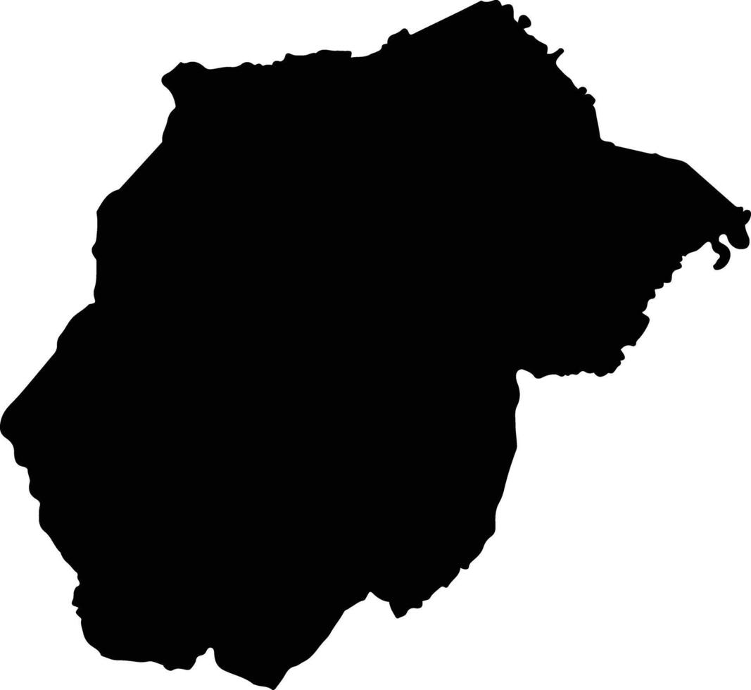 Mae Sai Thailand silhouette map vector