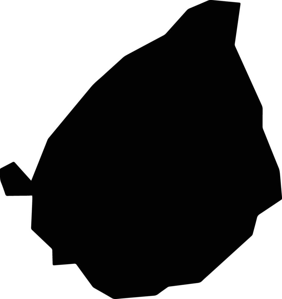 Maebashi Japan silhouette map vector