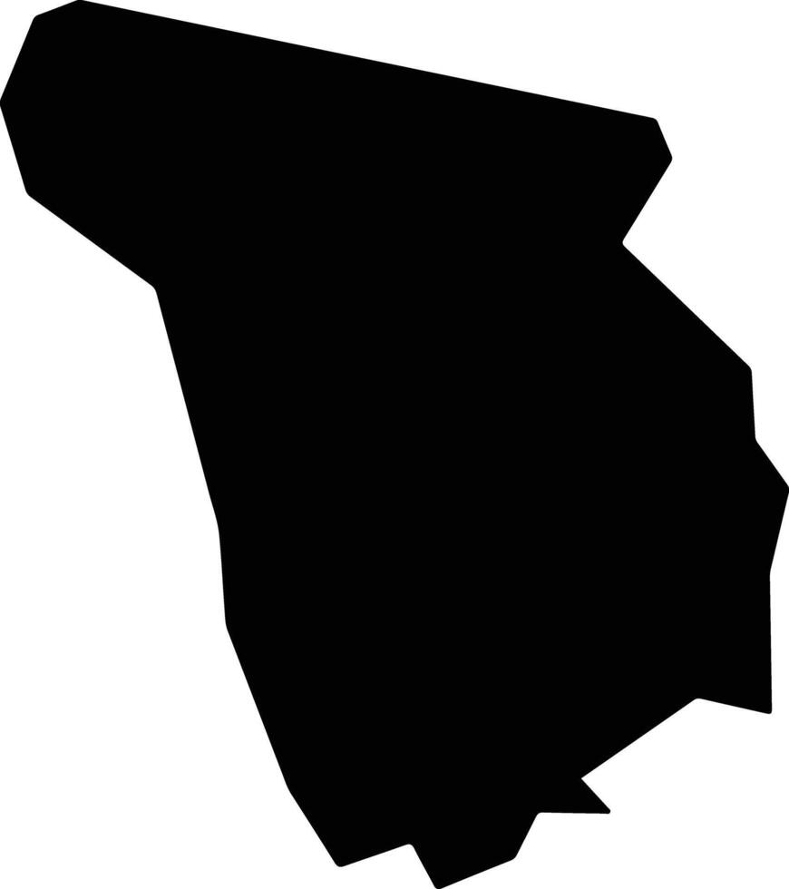 Maetinga Brazil silhouette map vector
