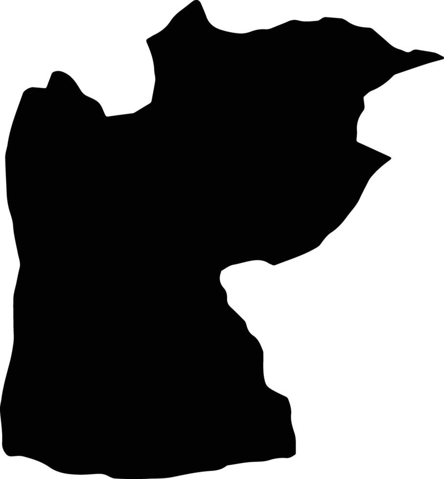 Mafinga Township Authority Tanzania silhouette map vector