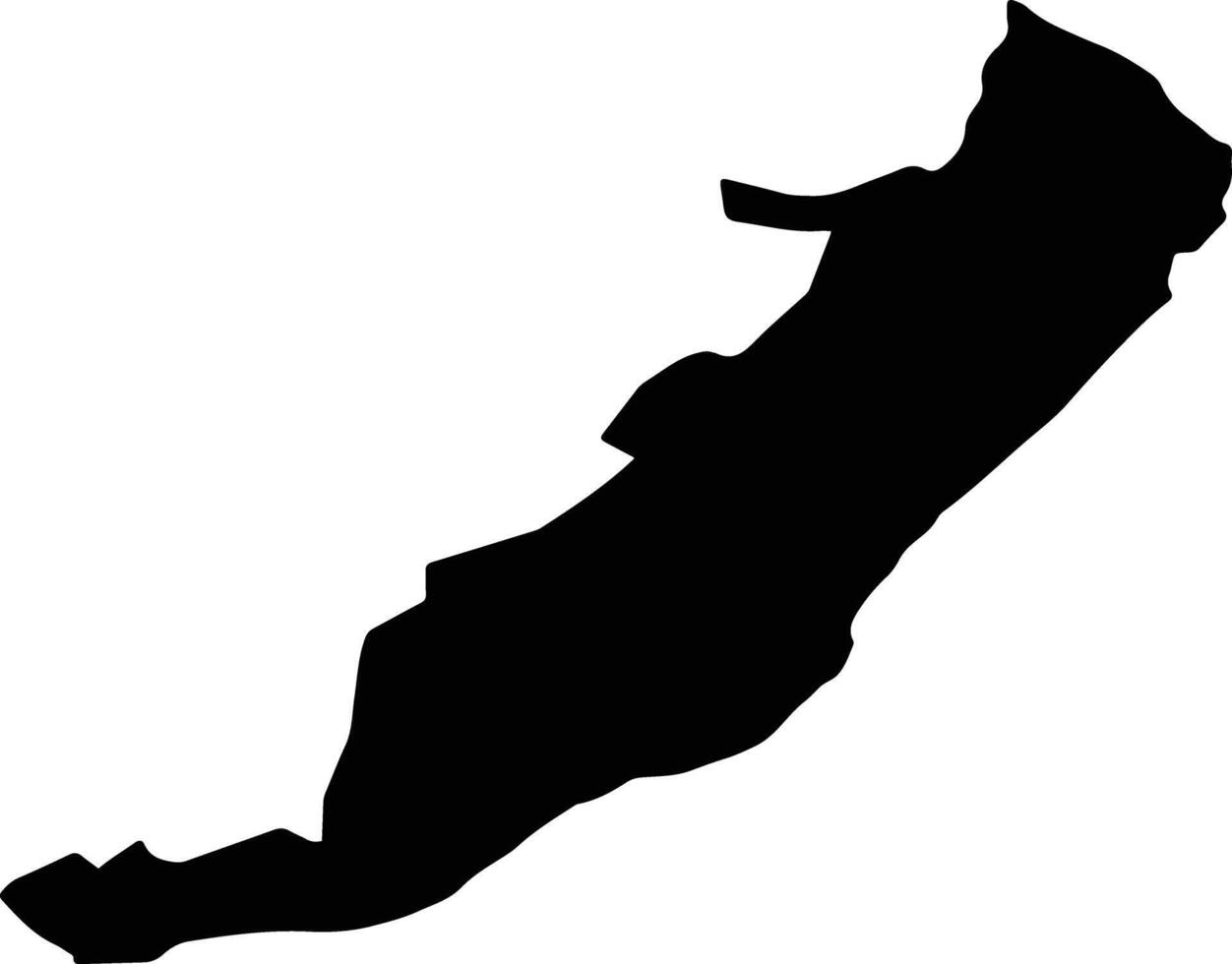 Magaramkentsky District Russia silhouette map vector