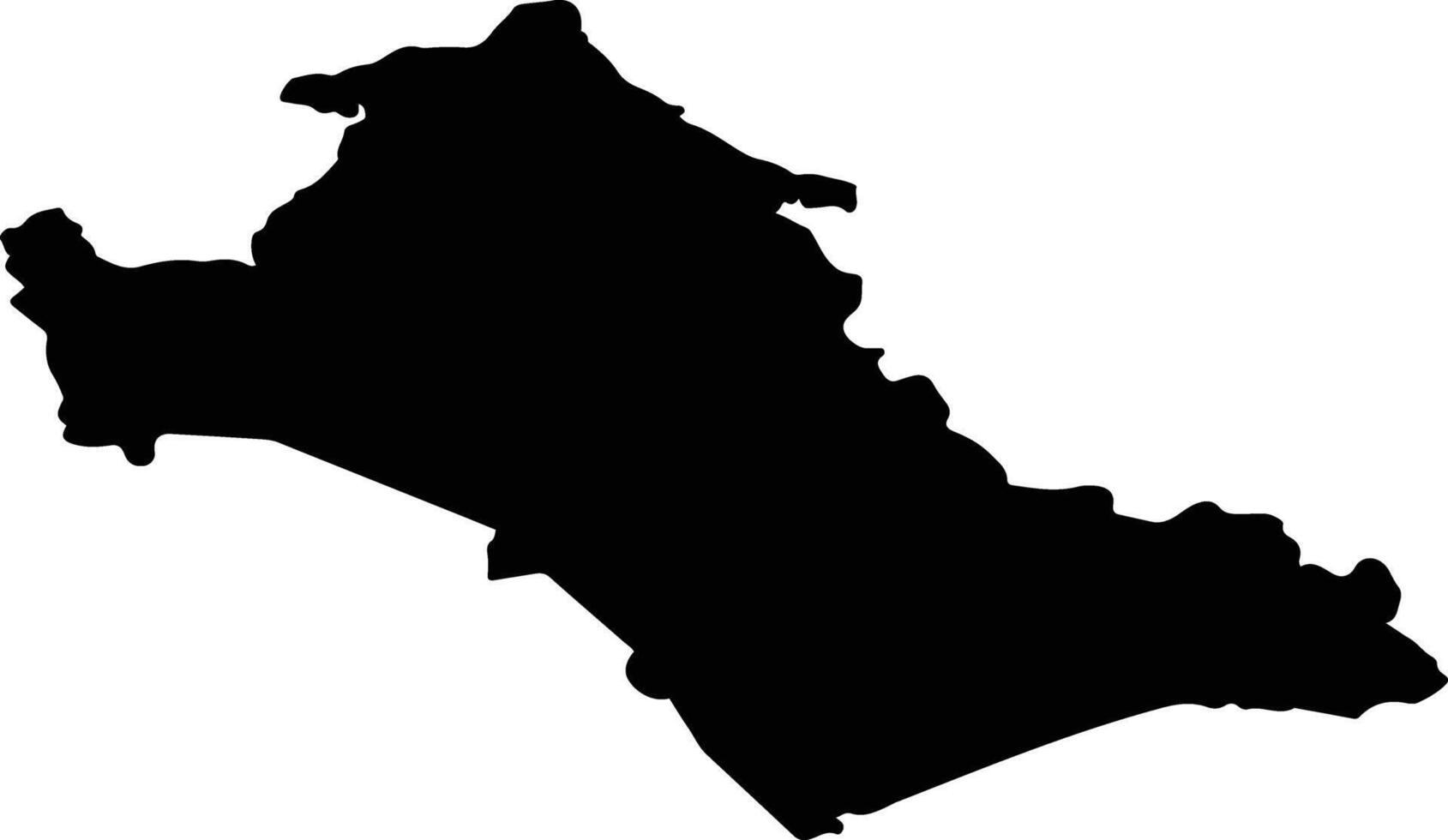 Magdagachinsky District Russia silhouette map vector