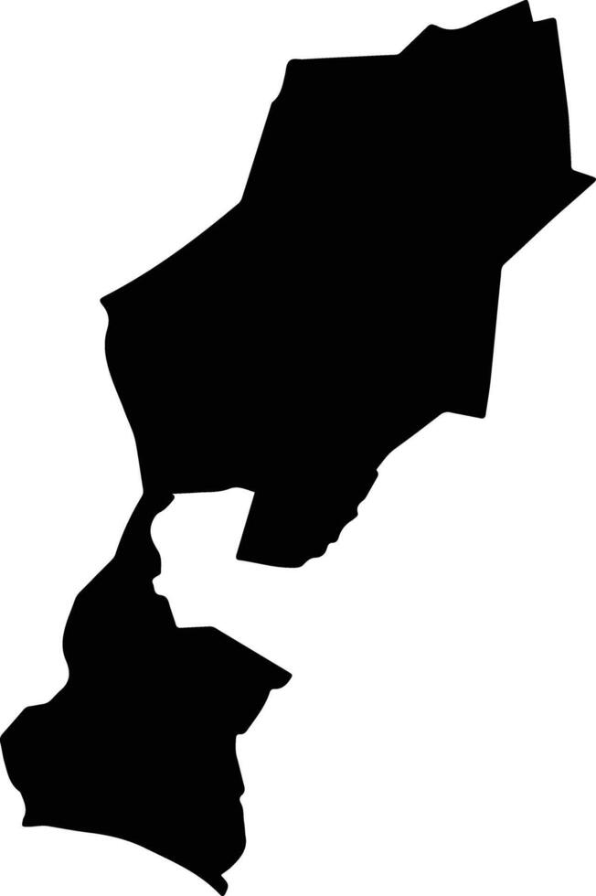 Magdalena Jaltepec Mexico silhouette map vector