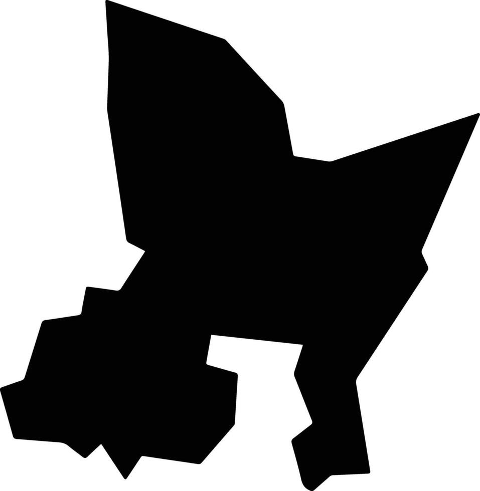 Magdalena Apasco Mexico silhouette map vector