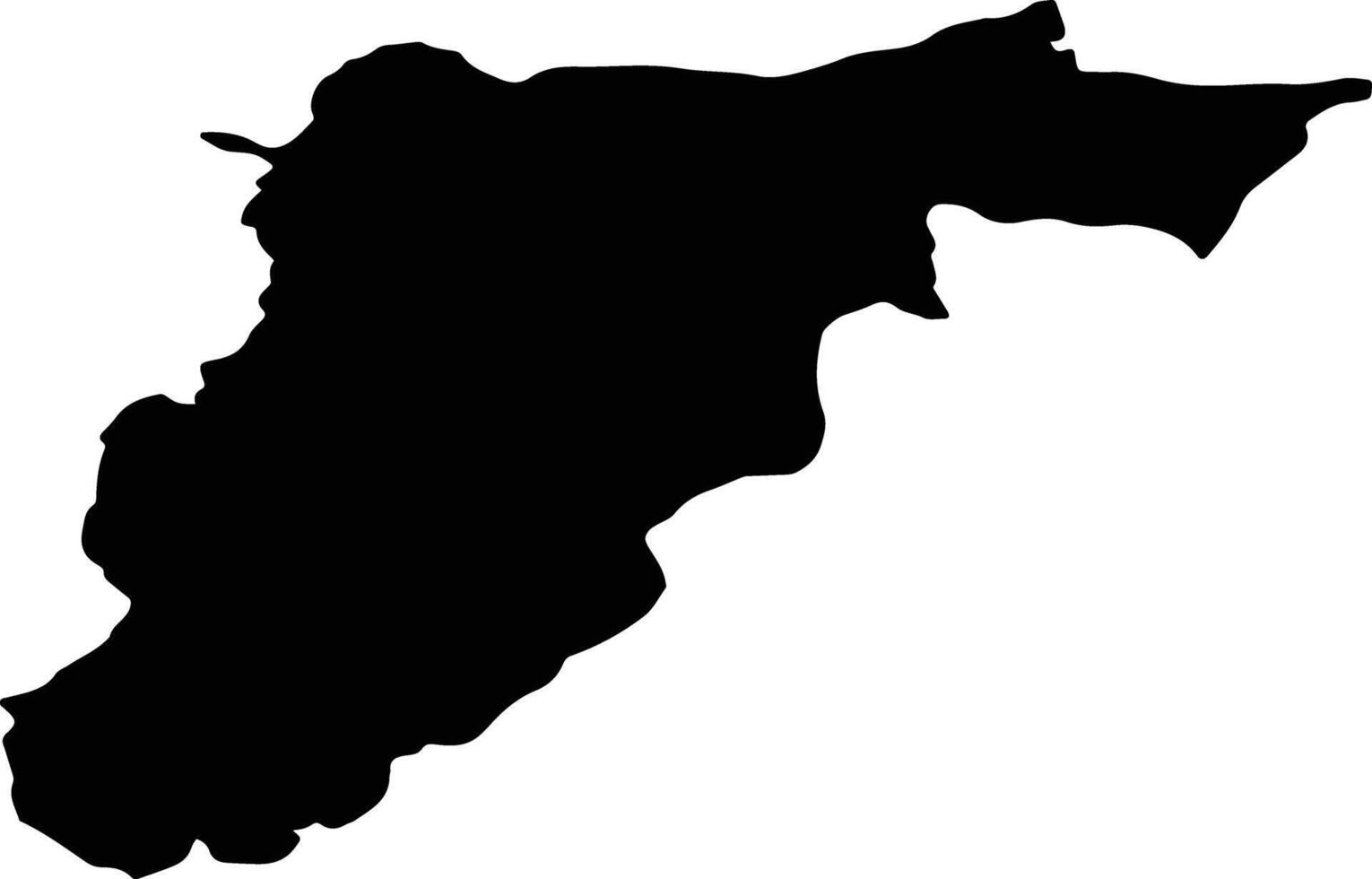 MAGHERANI Romania silhouette map vector