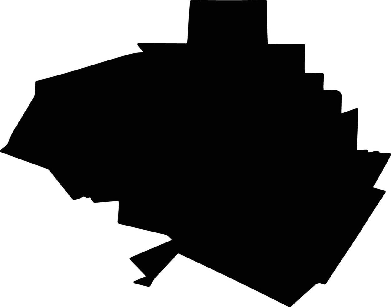 MAGLAVIT Romania silhouette map vector