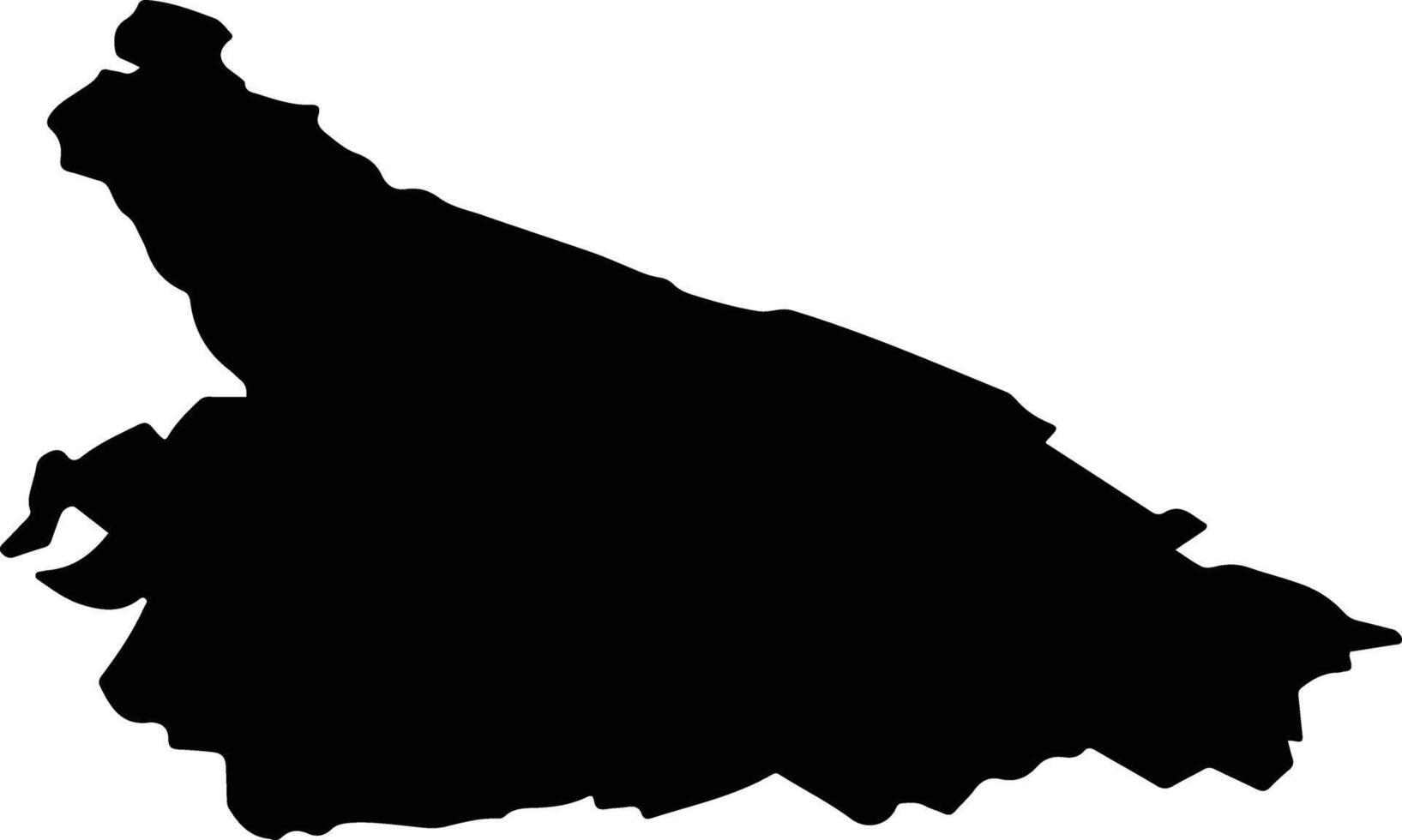 MAGIRESTI Romania silhouette map vector