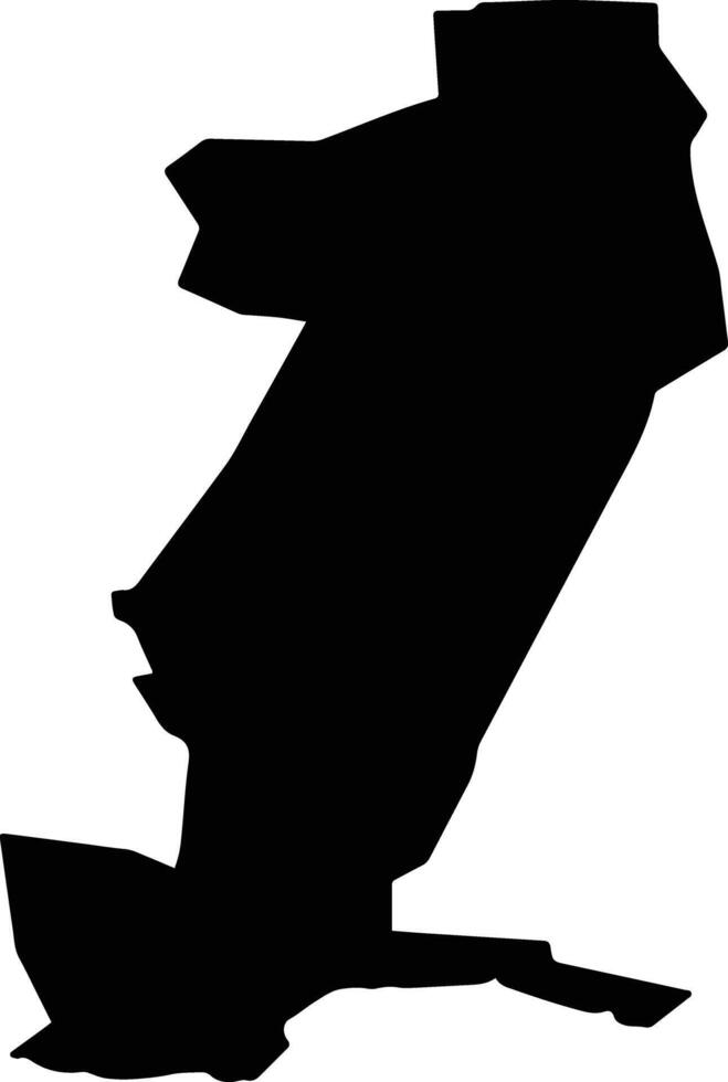 Magtymguly Turkmenistan silhouette map vector