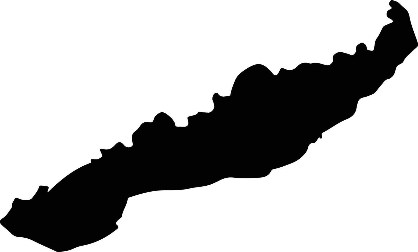 Majuli India silhouette map vector