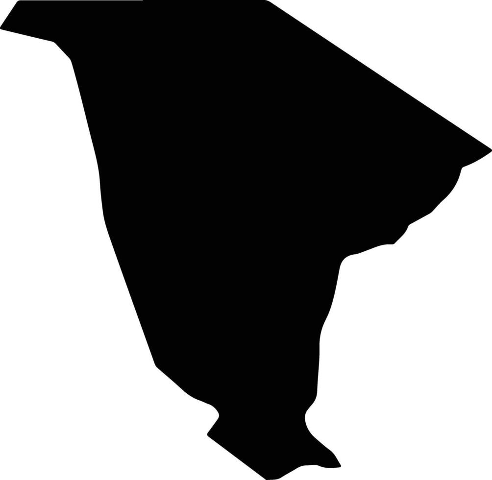 Majzar Yemen silhouette map vector
