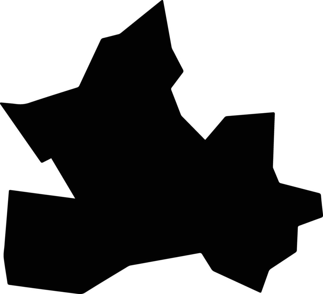 Makarfi Nigeria silhouette map vector