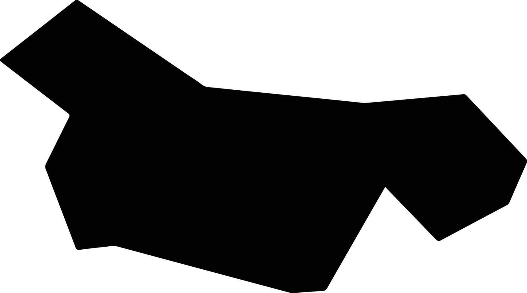 Makounta Cyprus silhouette map vector