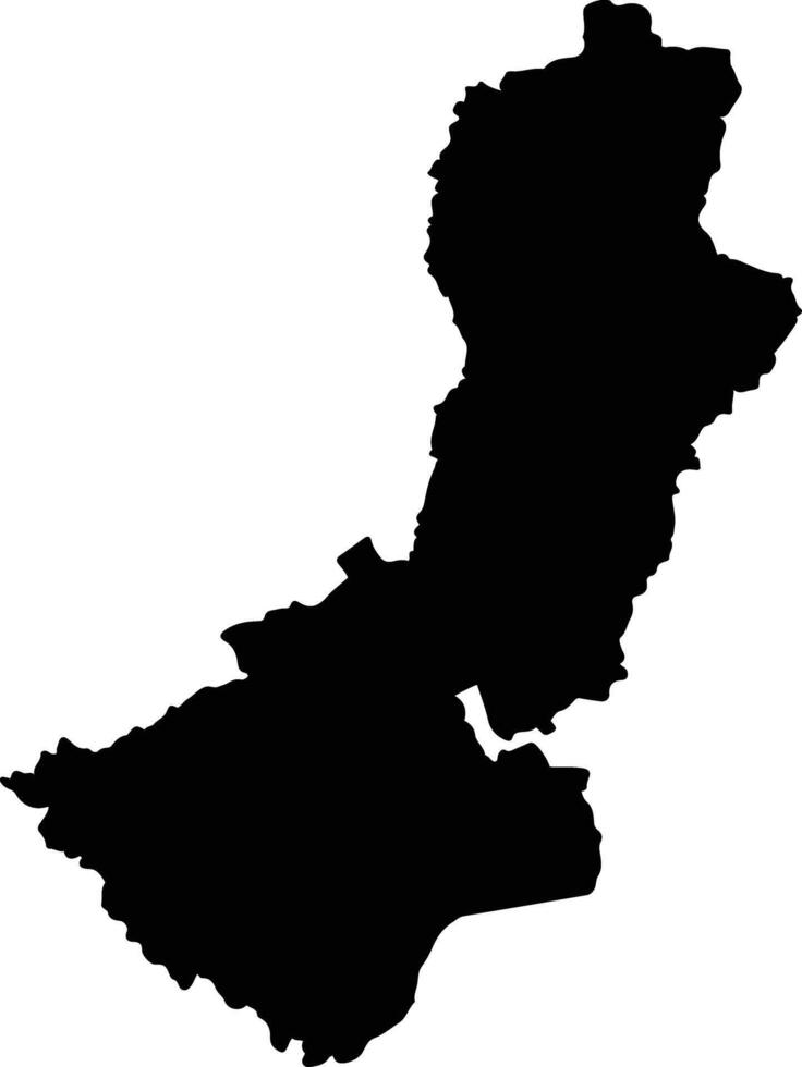 Makonde Zimbabwe silhouette map vector