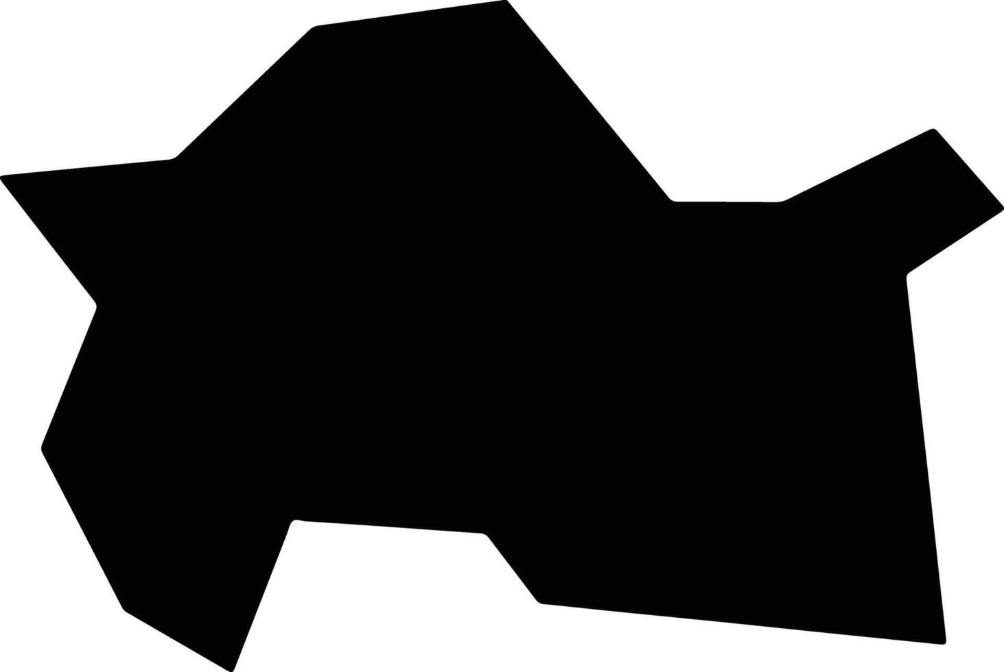 Makurazaki Japan silhouette map vector