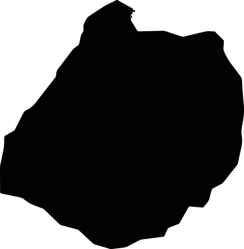 MALABO Equatorial Guinea silhouette map vector
