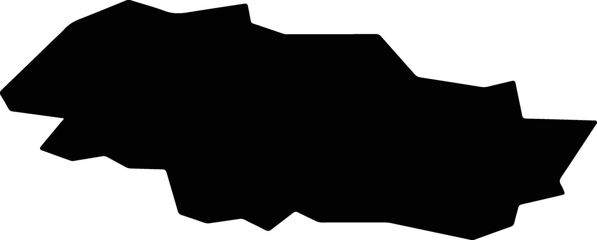 Maladzyechna Belarus silhouette map vector