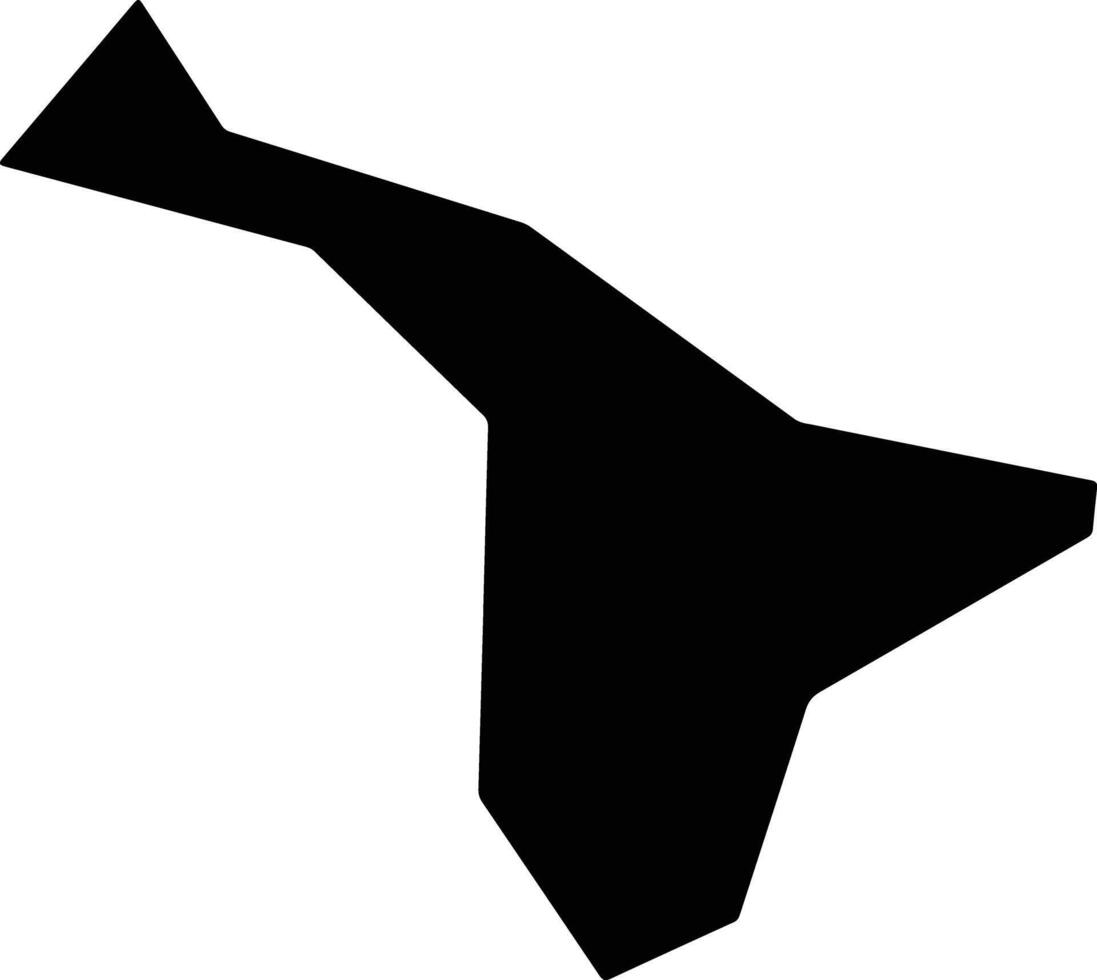 Malakal South Sudan silhouette map vector
