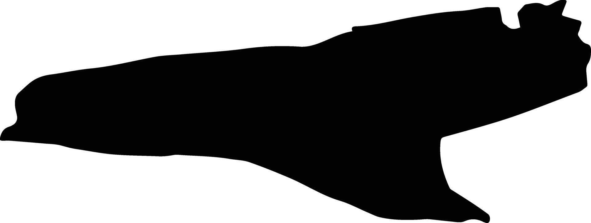 Malard Iran silhouette map vector