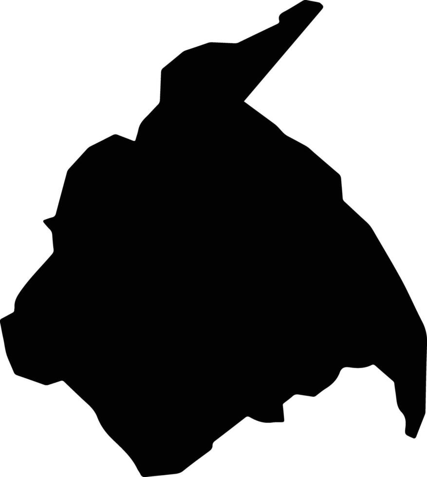 Malava Kenya silhouette map vector