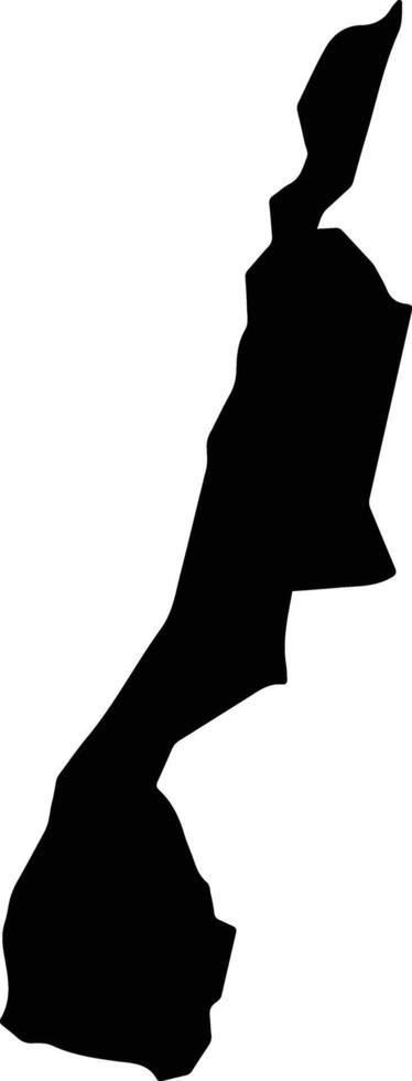 Malhada Brazil silhouette map vector