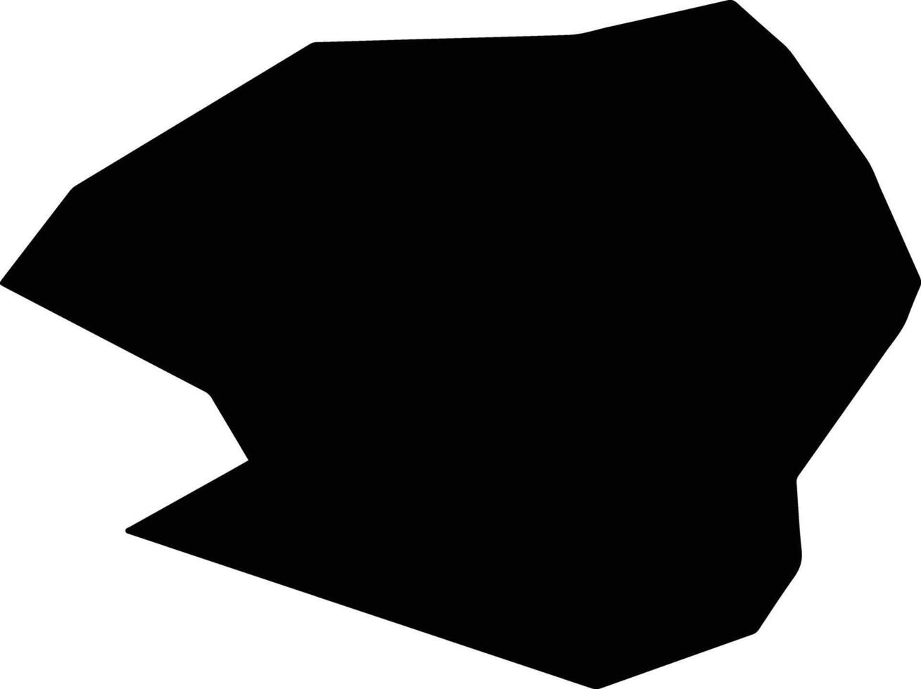 Mali Idjos Municipality Serbia silhouette map vector