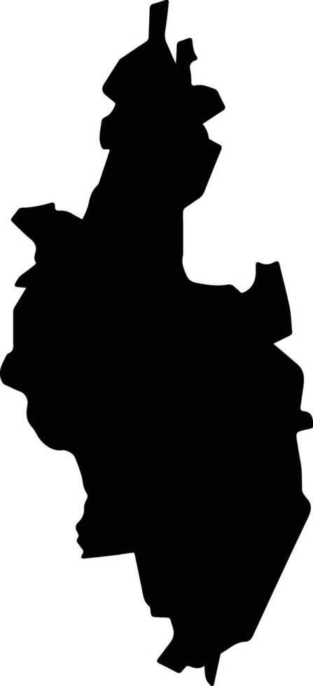 Malinalco Mexico silhouette map vector