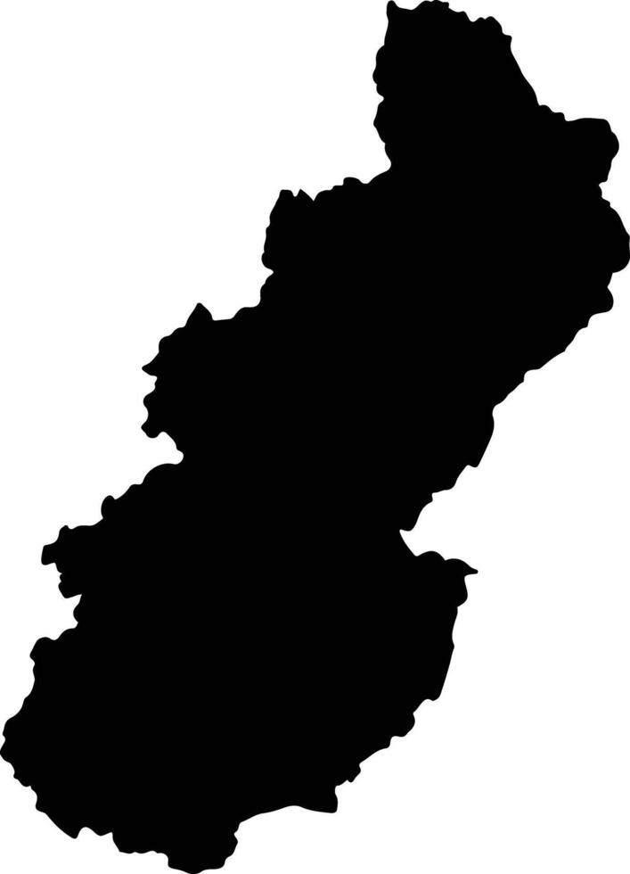 Malinau Indonesia silhouette map vector