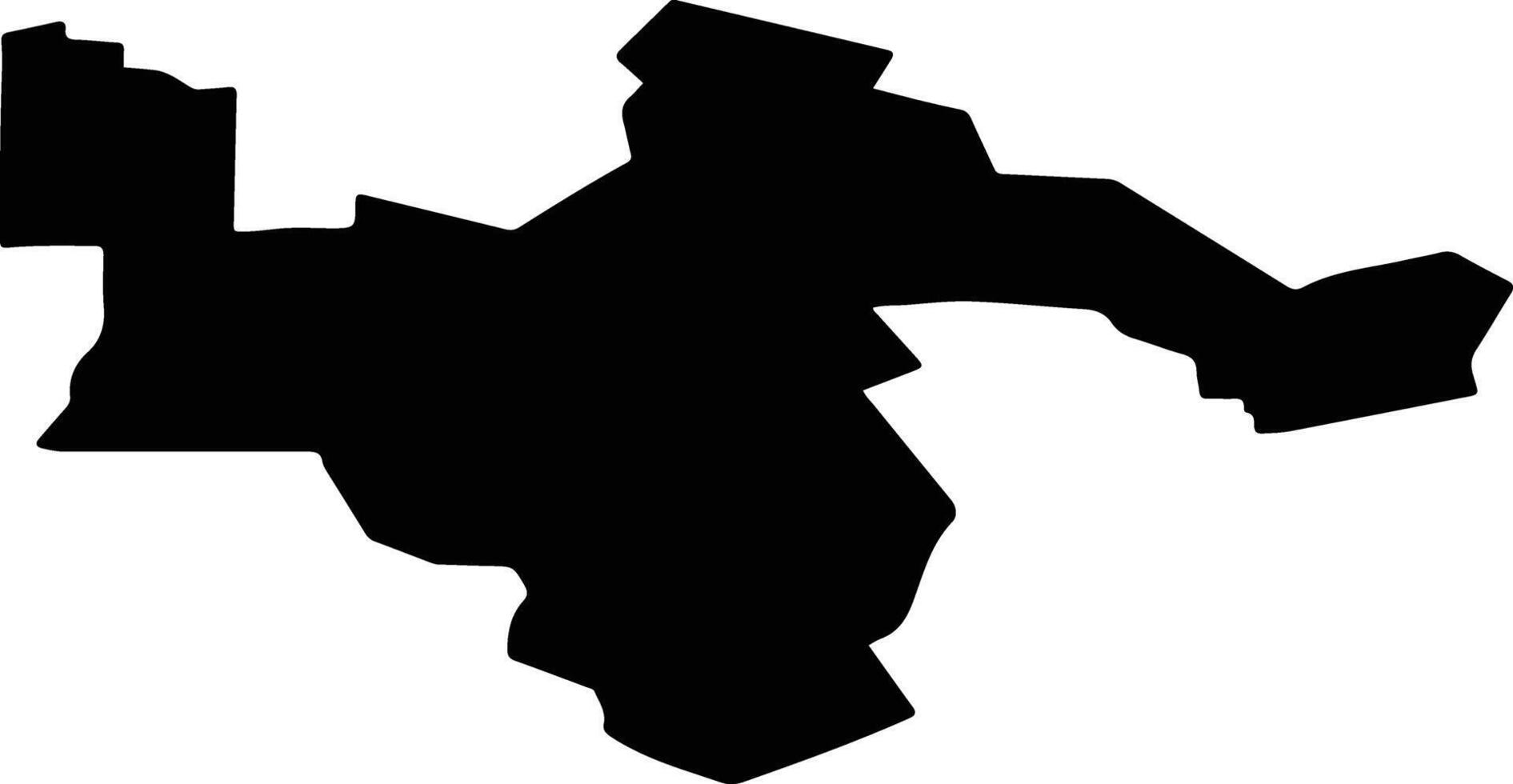 Maloderbetovsky District Russia silhouette map vector