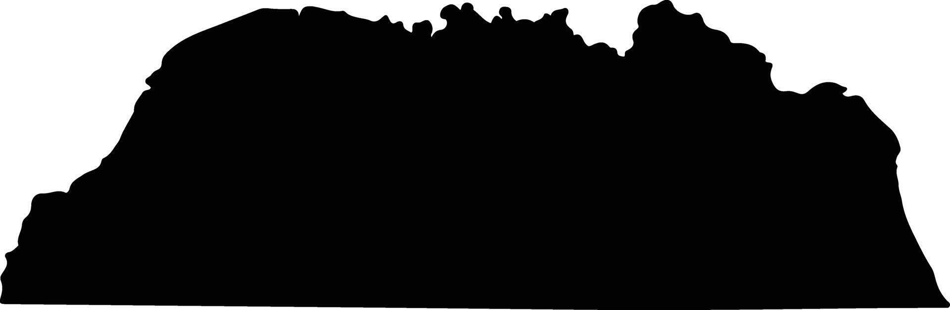 Mara Venezuela silhouette map vector