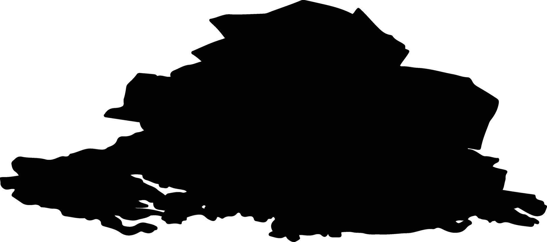 Mandal nor Norway silhouette map vector