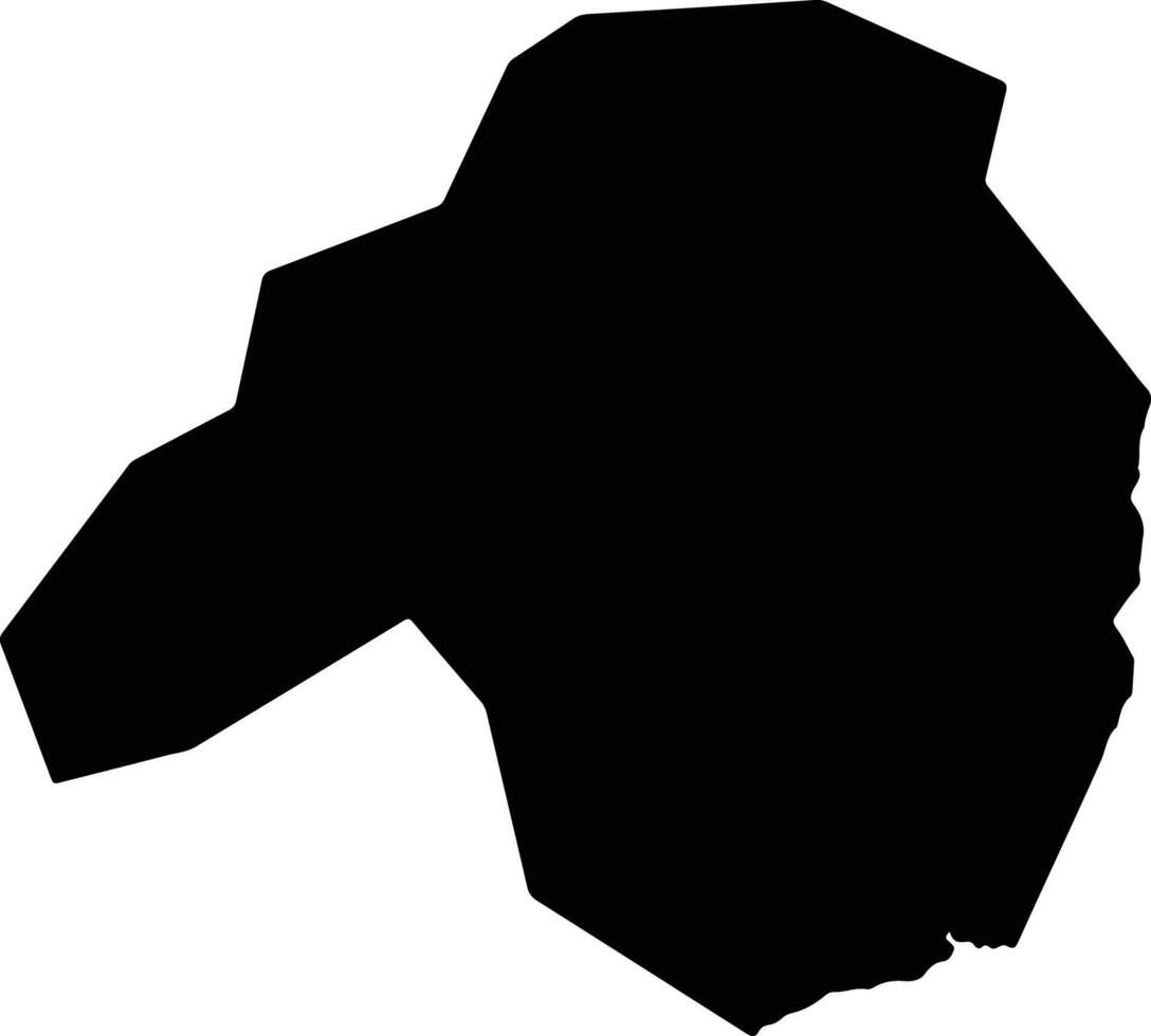 Marawara Afghanistan silhouette map vector