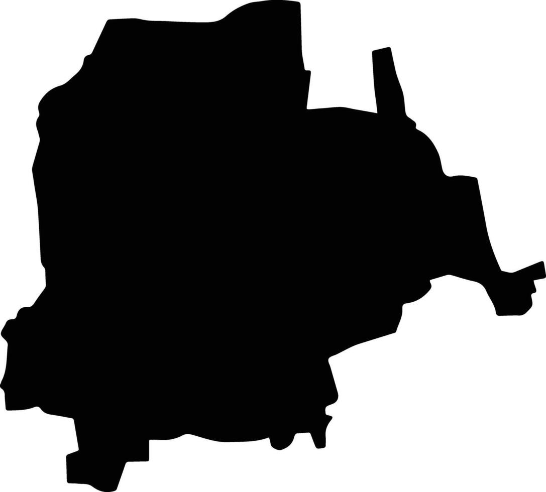 Marcali Hungary silhouette map vector