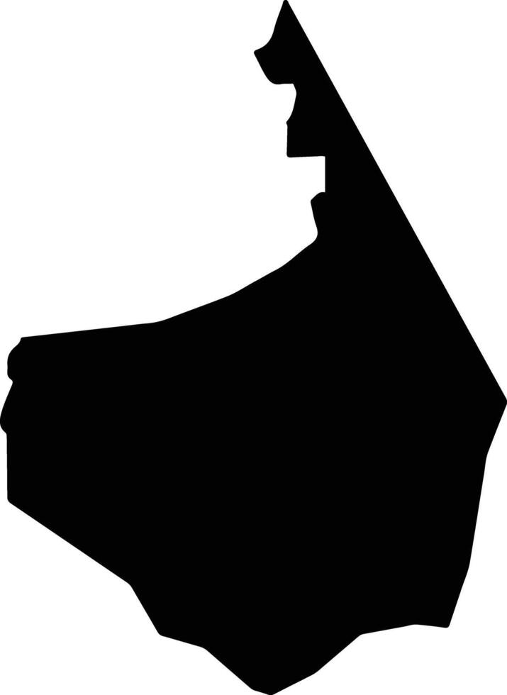 Marcano Venezuela silhouette map vector